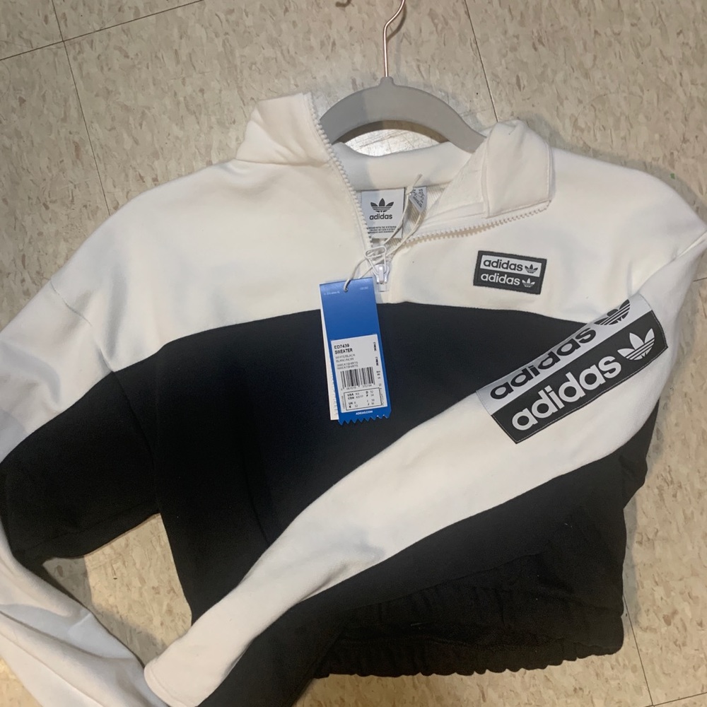 Brand new adidas cropped sweatshirt